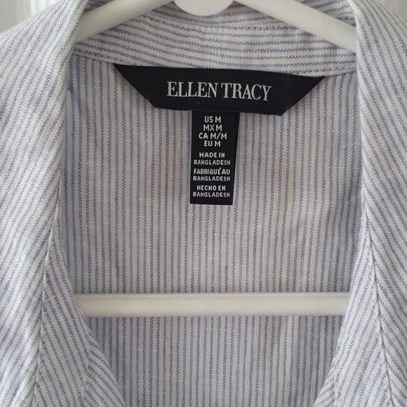 Ellen Tracy Linen Sleeveless Top - Picture 2 of 6
